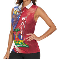 Haiti Independence Day Women Sleeveless Polo Shirt The First Black Independent Nation - Wonder Print Shop