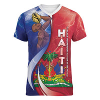 Haiti Independence Day Women V-Neck T-Shirt The First Black Independent Nation - Wonder Print Shop