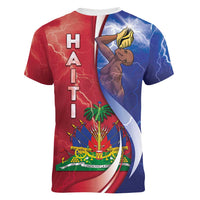 Haiti Independence Day Women V-Neck T-Shirt The First Black Independent Nation - Wonder Print Shop