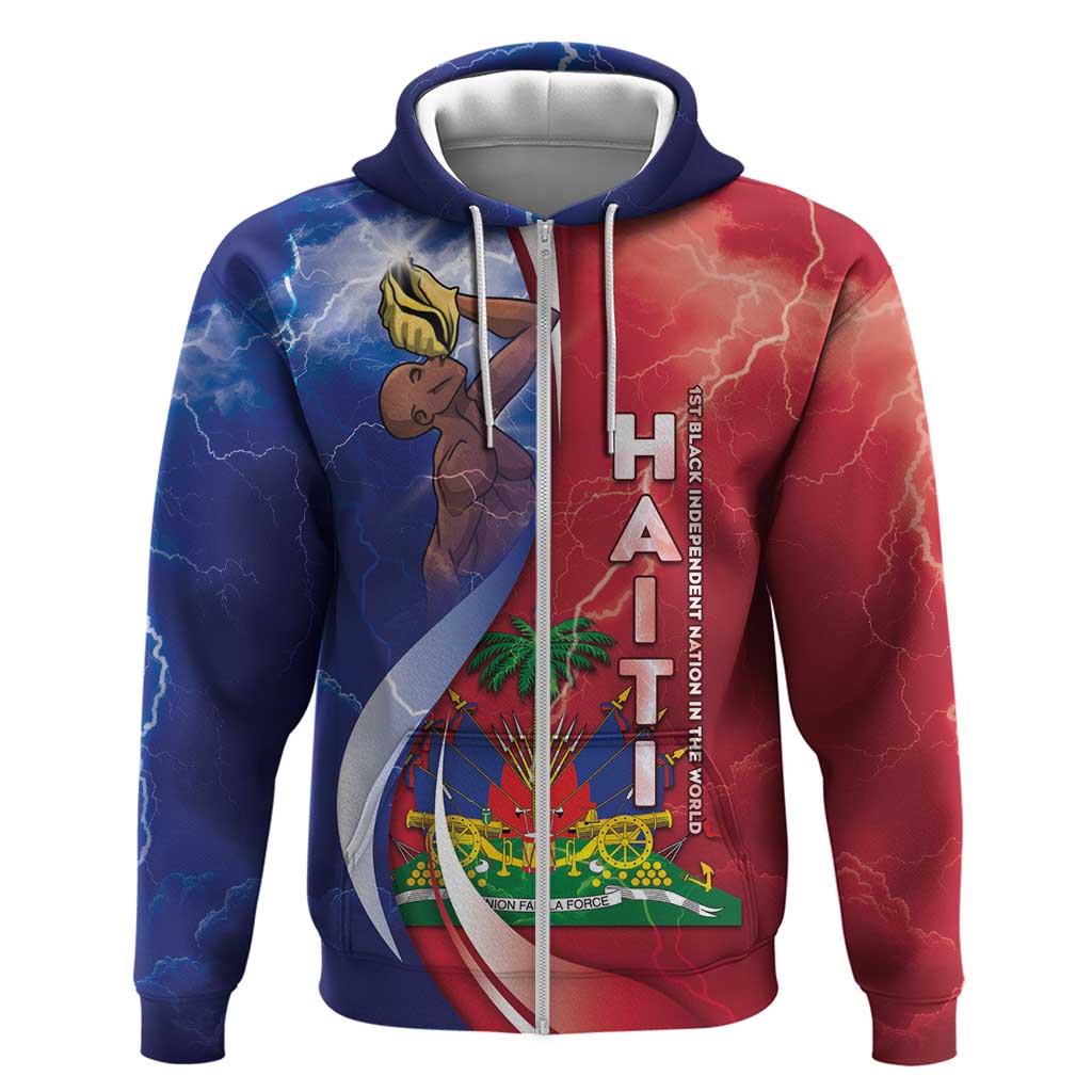 Haiti Independence Day Zip Hoodie The First Black Independent Nation - Wonder Print Shop