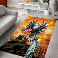 United States Fourth Of July Area Rug Happy Independence Day