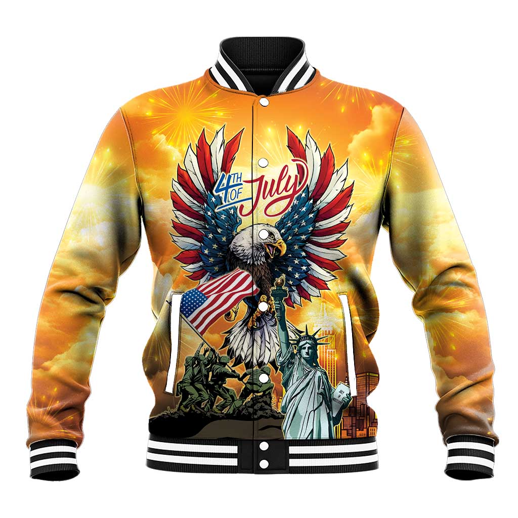 United States Fourth Of July Baseball Jacket Happy Independence Day