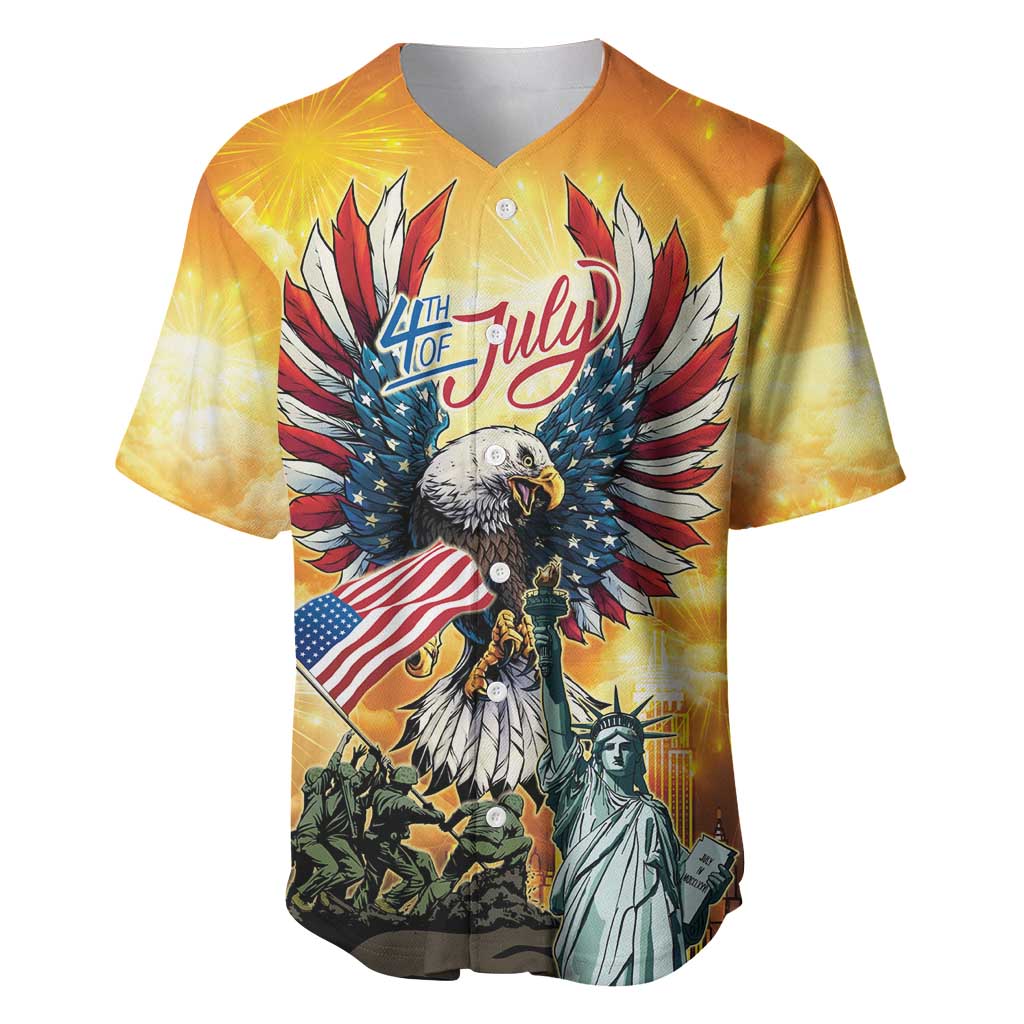 United States Fourth Of July Baseball Jersey Happy Independence Day