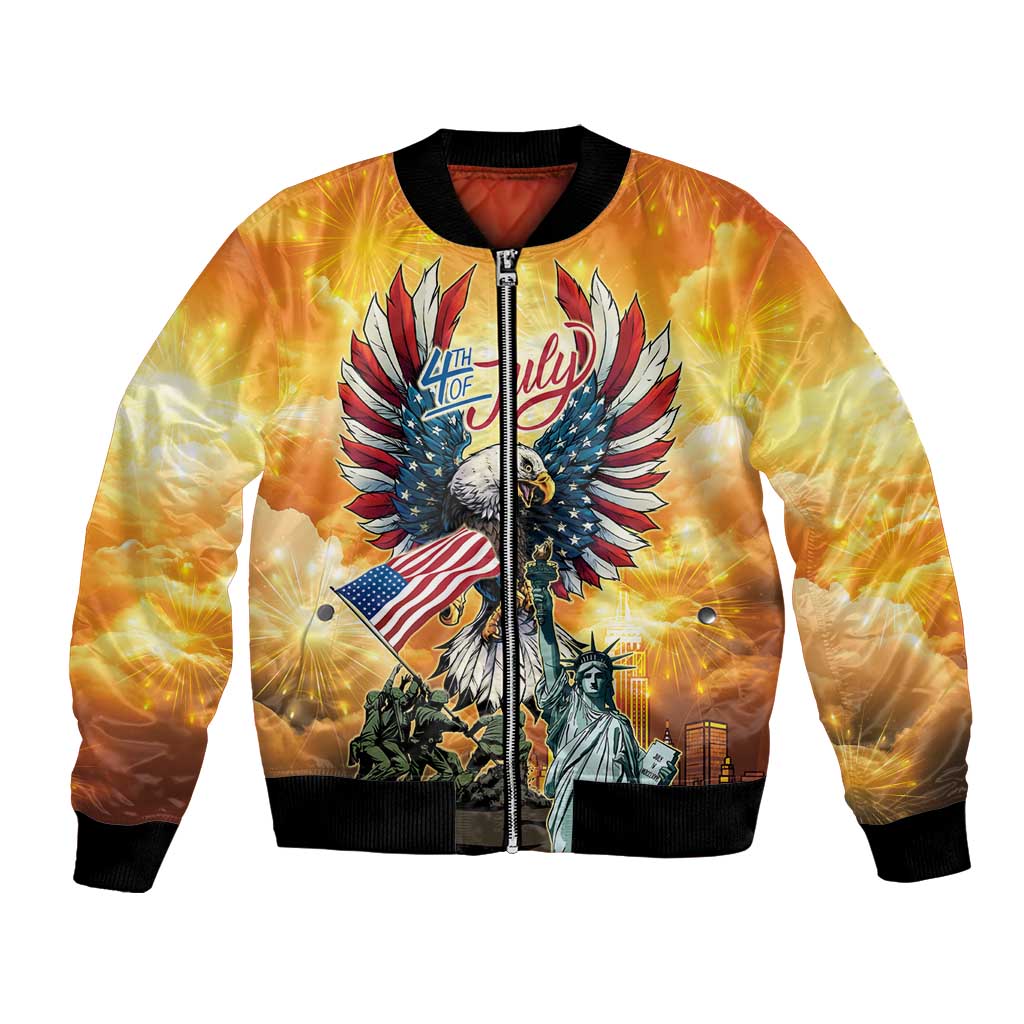 United States Fourth Of July Bomber Jacket Happy Independence Day