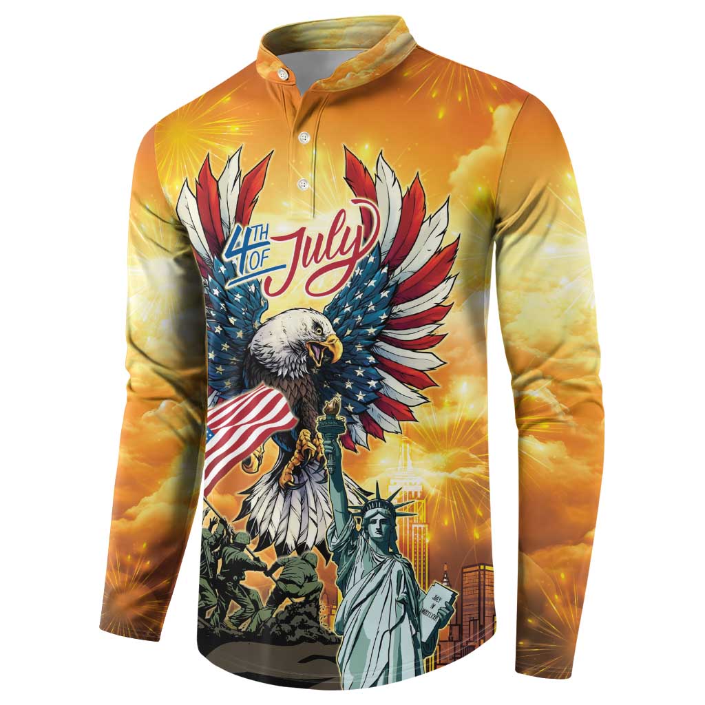 United States Fourth Of July Button Sweatshirt Happy Independence Day