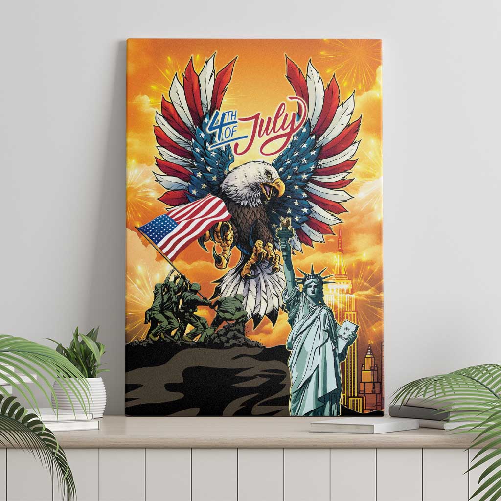 United States Fourth Of July Canvas Wall Art Happy Independence Day