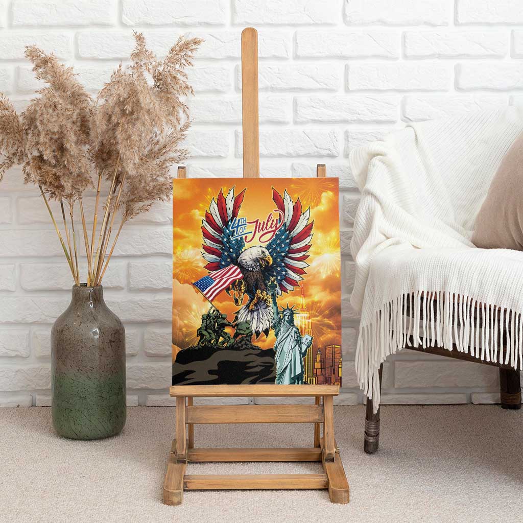 United States Fourth Of July Canvas Wall Art Happy Independence Day