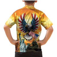 United States Fourth Of July Family Matching Mermaid Dress and Hawaiian Shirt Happy Independence Day