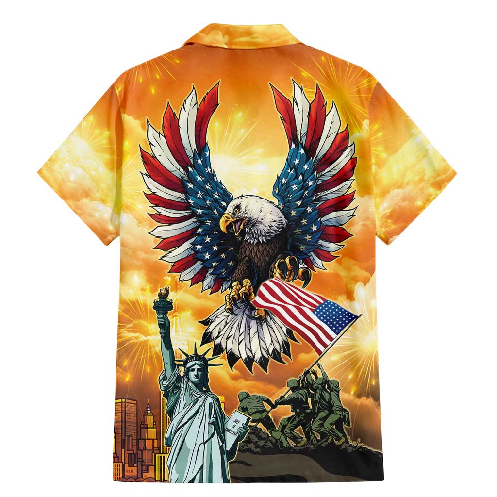 United States Fourth Of July Family Matching Mermaid Dress and Hawaiian Shirt Happy Independence Day