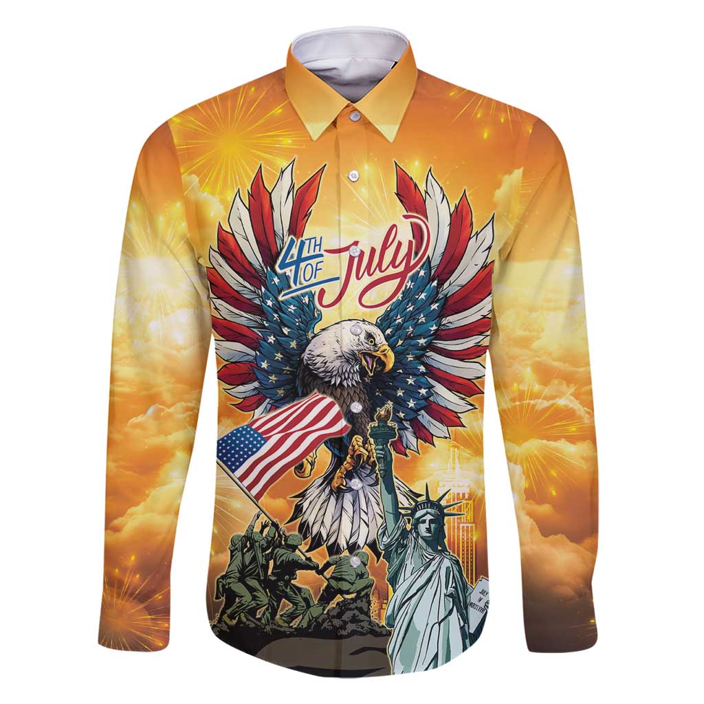 United States Fourth Of July Family Matching Mermaid Dress and Hawaiian Shirt Happy Independence Day