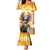 United States Fourth Of July Family Matching Mermaid Dress and Hawaiian Shirt Happy Independence Day
