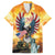 United States Fourth Of July Family Matching Off The Shoulder Long Sleeve Dress and Hawaiian Shirt Happy Independence Day