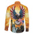 United States Fourth Of July Family Matching Off The Shoulder Long Sleeve Dress and Hawaiian Shirt Happy Independence Day