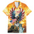 United States Fourth Of July Family Matching Off Shoulder Short Dress and Hawaiian Shirt Happy Independence Day