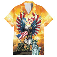 United States Fourth Of July Family Matching Short Sleeve Bodycon Dress and Hawaiian Shirt Happy Independence Day