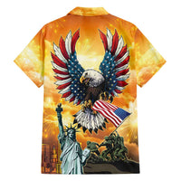 United States Fourth Of July Family Matching Short Sleeve Bodycon Dress and Hawaiian Shirt Happy Independence Day