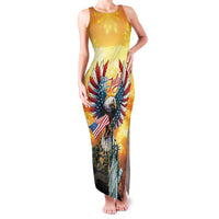 United States Fourth Of July Family Matching Tank Maxi Dress and Hawaiian Shirt Happy Independence Day