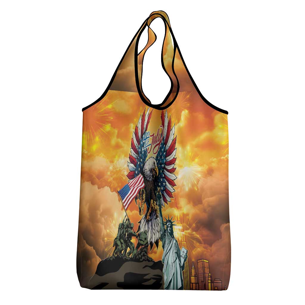 United States Fourth Of July Grocery Bag Happy Independence Day