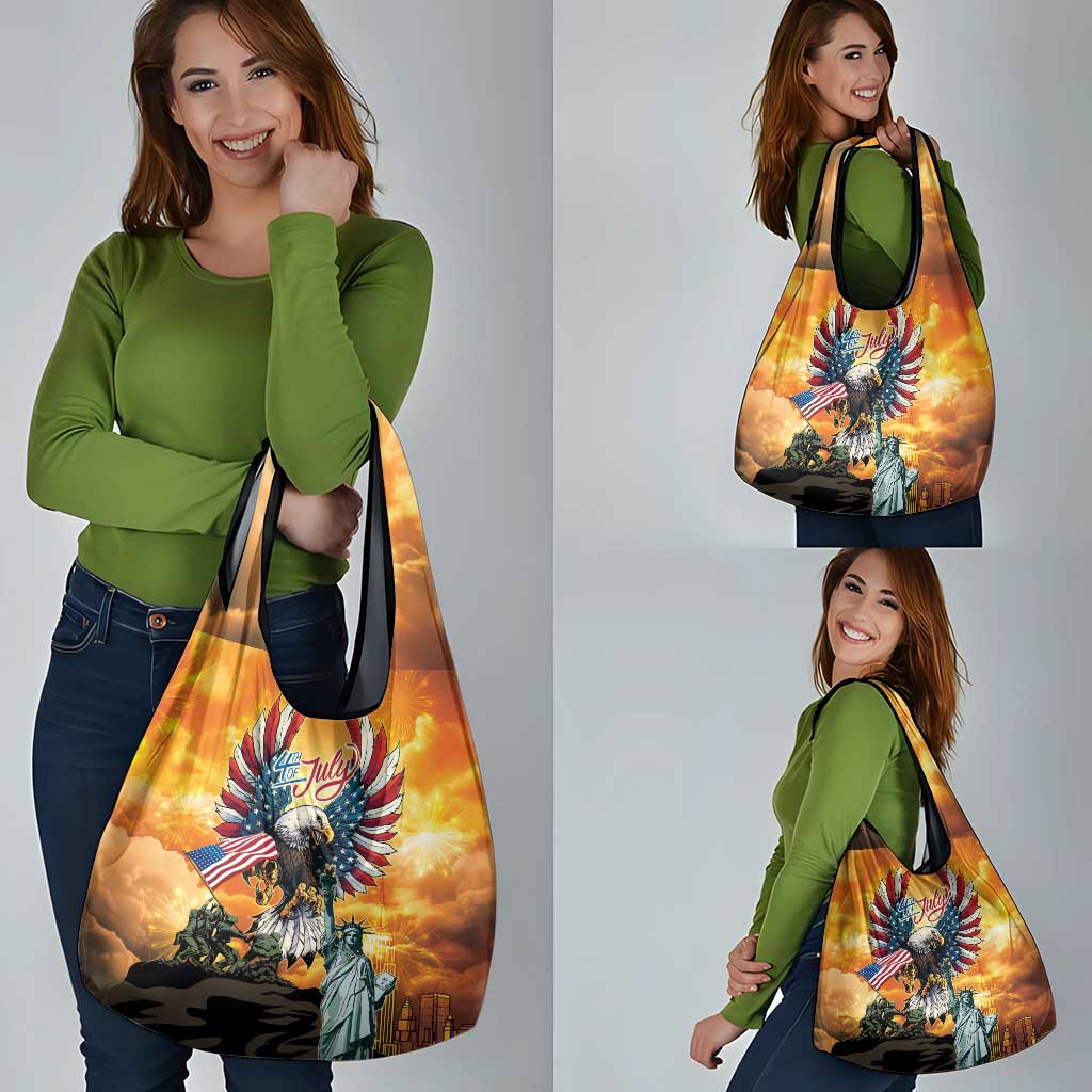 United States Fourth Of July Grocery Bag Happy Independence Day