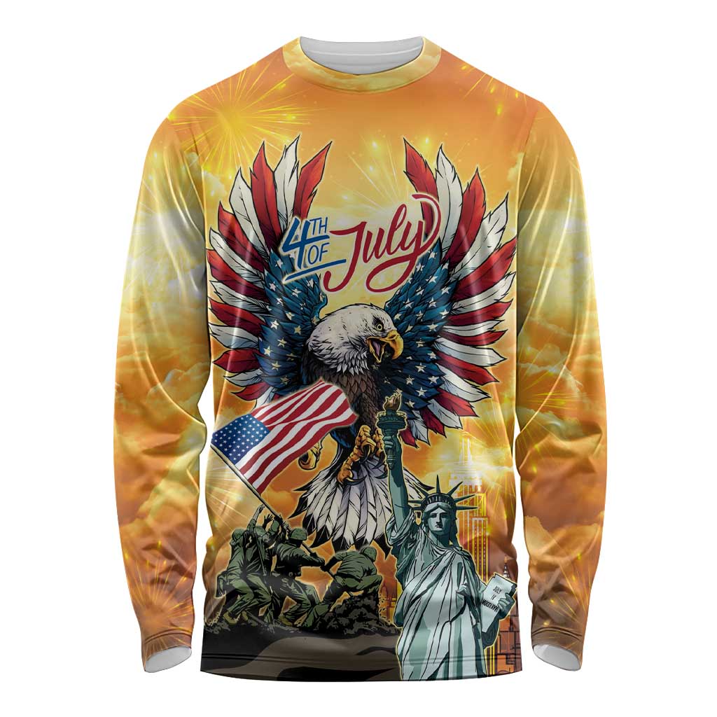 United States Fourth Of July Long Sleeve Shirt Happy Independence Day