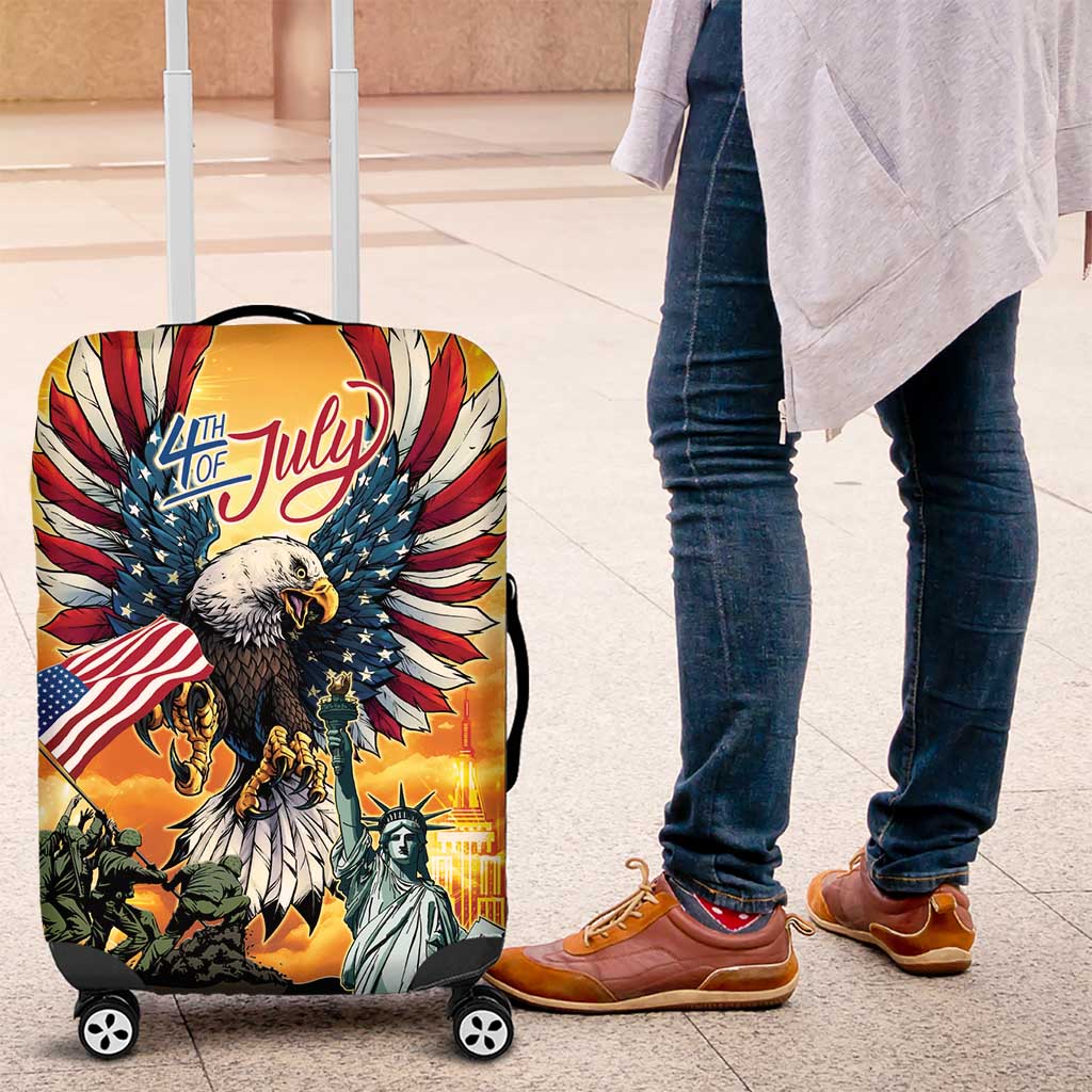 United States Fourth Of July Luggage Cover Happy Independence Day