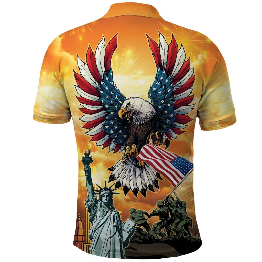 United States Fourth Of July Polo Shirt Happy Independence Day