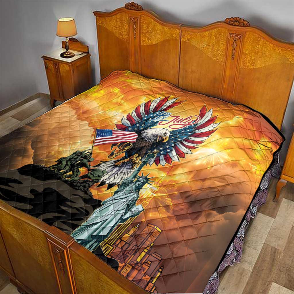 United States Fourth Of July Quilt Happy Independence Day