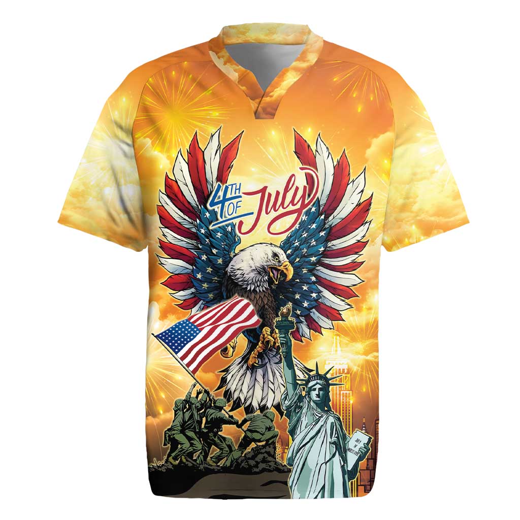United States Fourth Of July Rugby Jersey Happy Independence Day