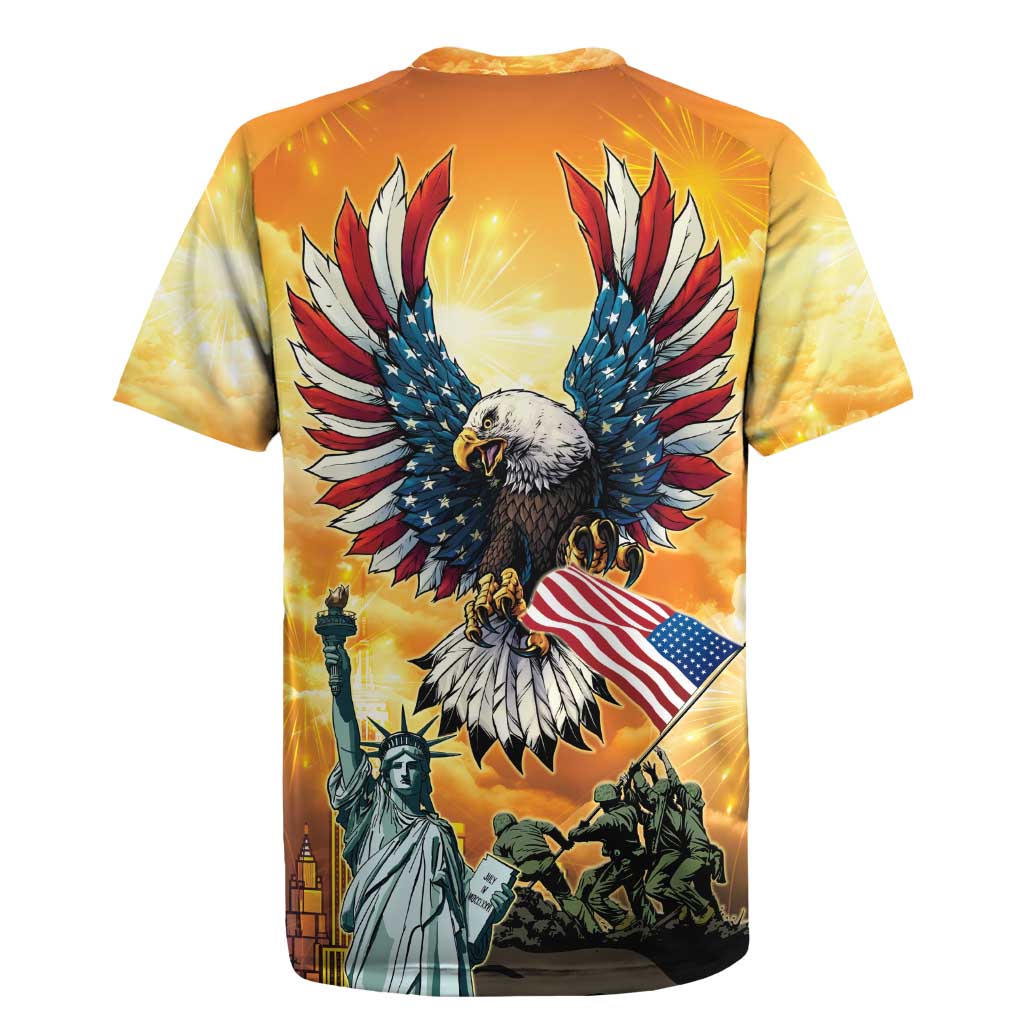 United States Fourth Of July Rugby Jersey Happy Independence Day