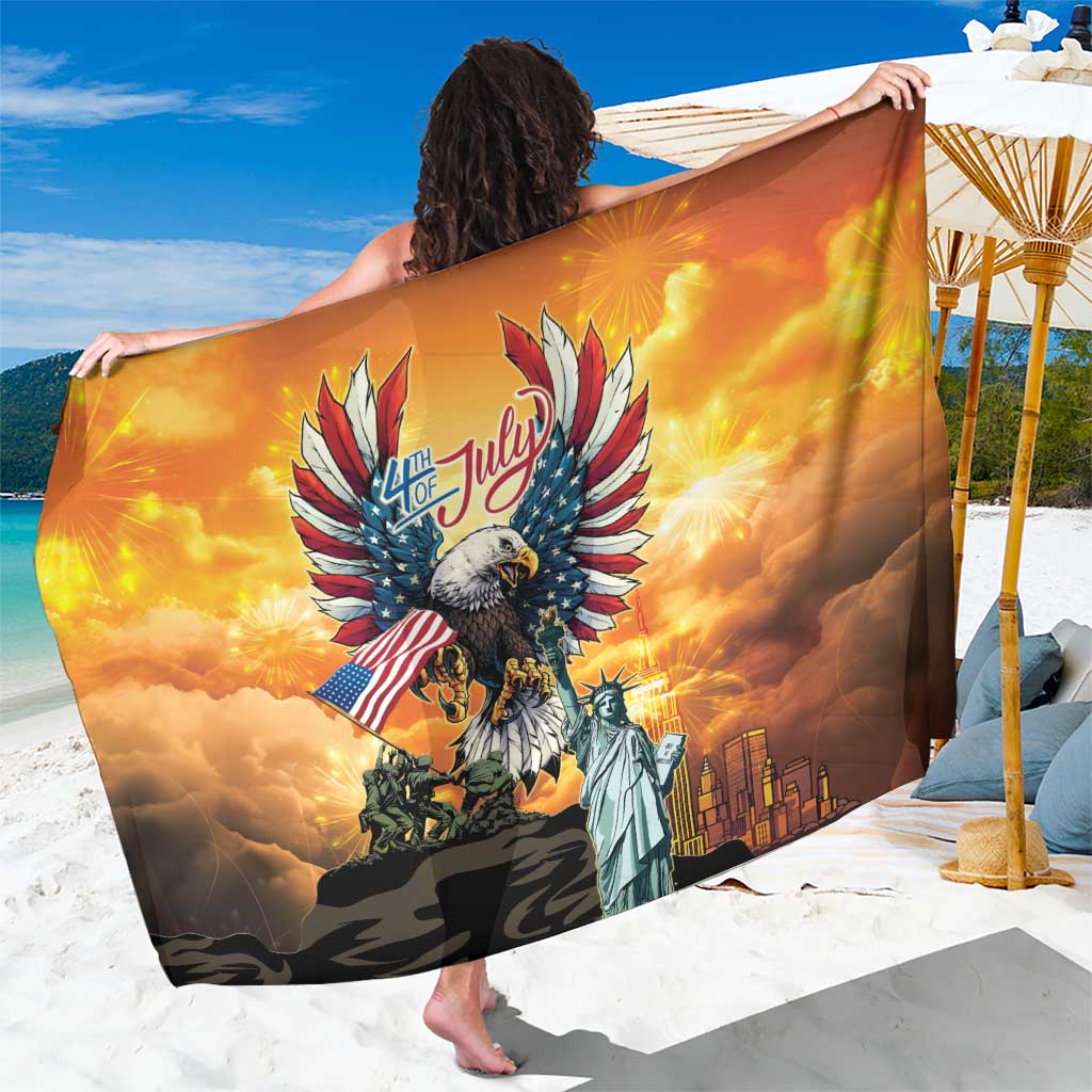 United States Fourth Of July Sarong Happy Independence Day