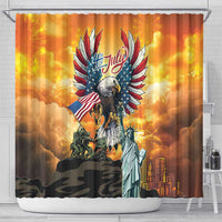 United States Fourth Of July Shower Curtain Happy Independence Day
