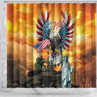 United States Fourth Of July Shower Curtain Happy Independence Day