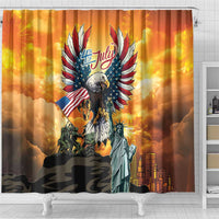 United States Fourth Of July Shower Curtain Happy Independence Day