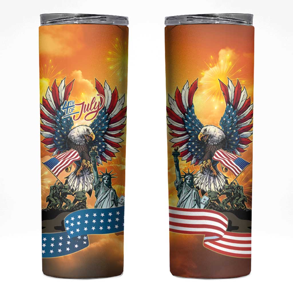 United States Fourth Of July Skinny Tumbler Happy Independence Day