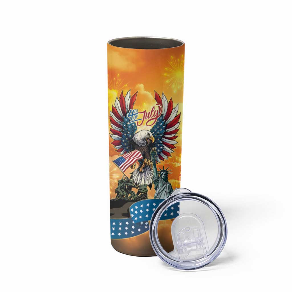 United States Fourth Of July Skinny Tumbler Happy Independence Day