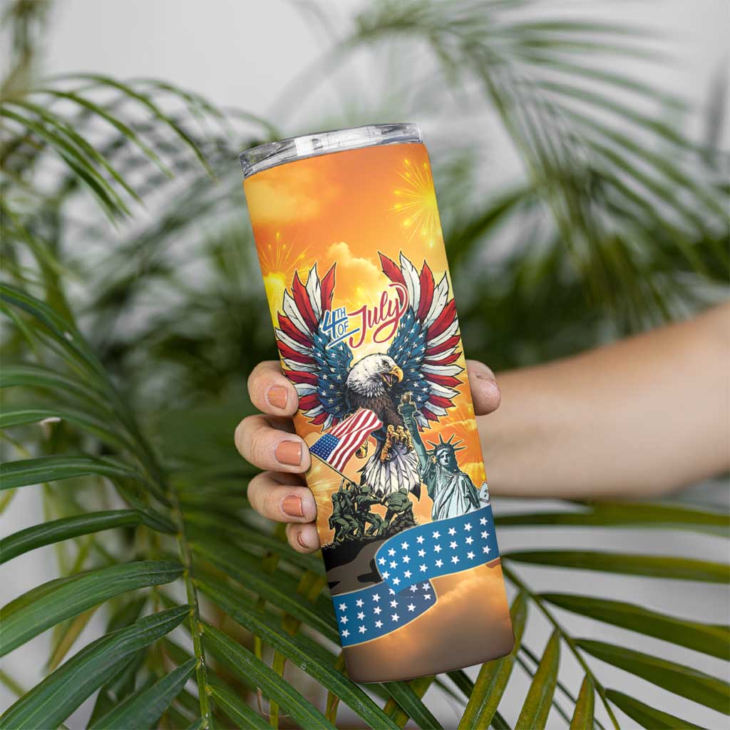 United States Fourth Of July Skinny Tumbler Happy Independence Day