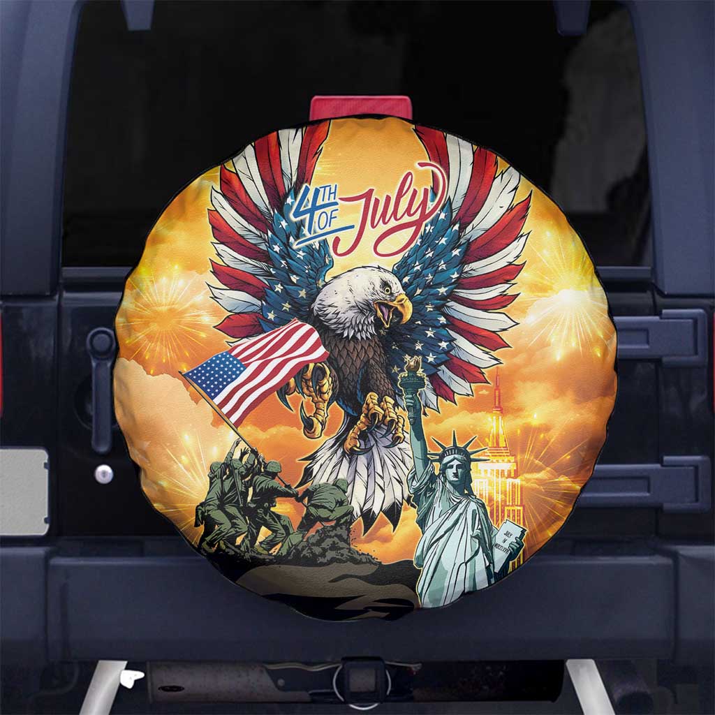 United States Fourth Of July Spare Tire Cover Happy Independence Day
