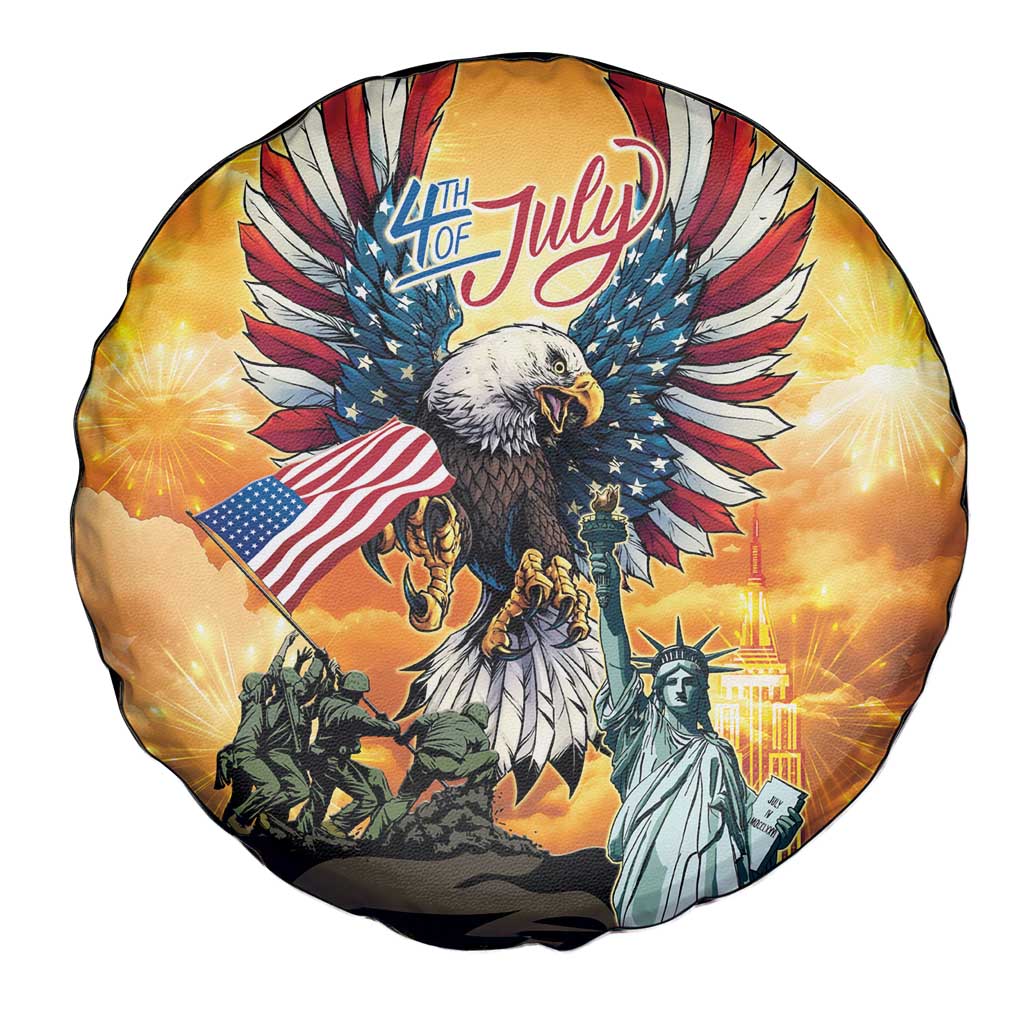 United States Fourth Of July Spare Tire Cover Happy Independence Day