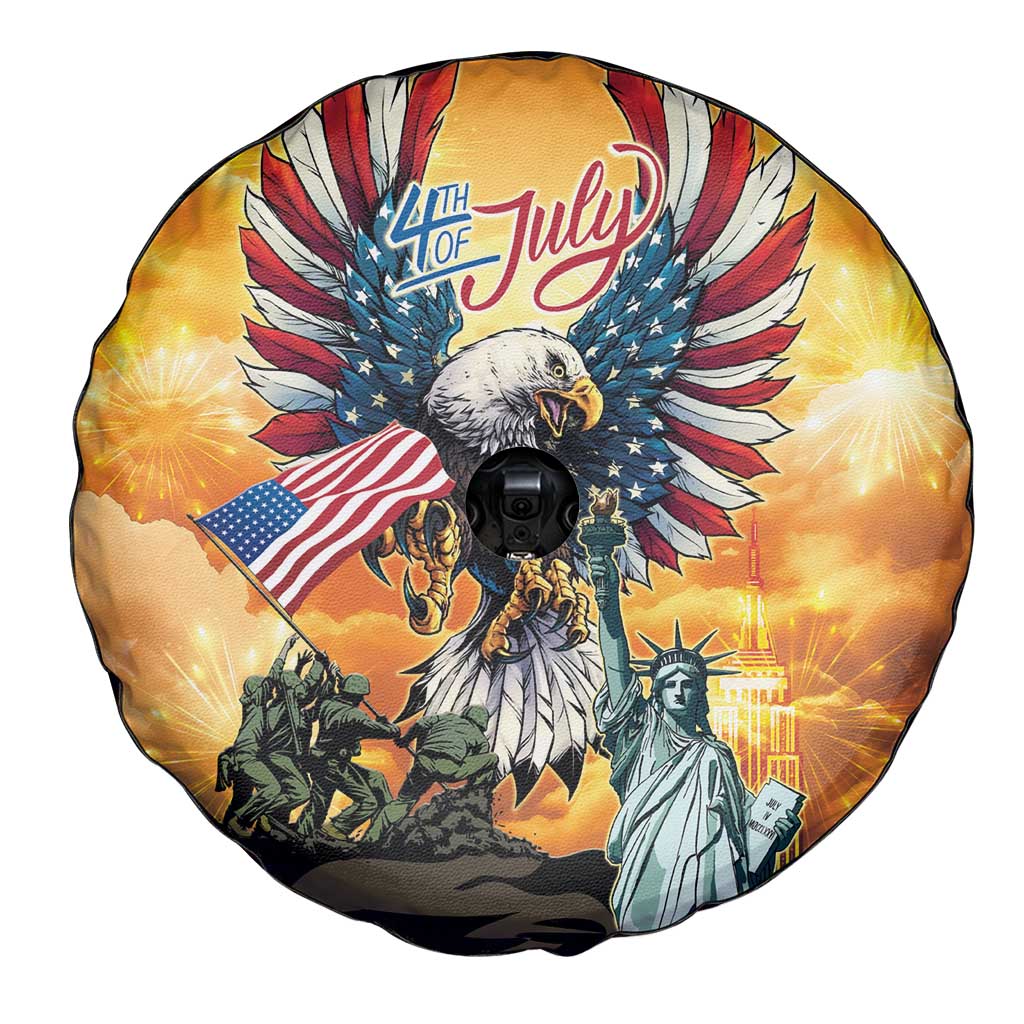 United States Fourth Of July Spare Tire Cover Happy Independence Day