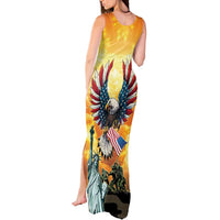 United States Fourth Of July Tank Maxi Dress Happy Independence Day