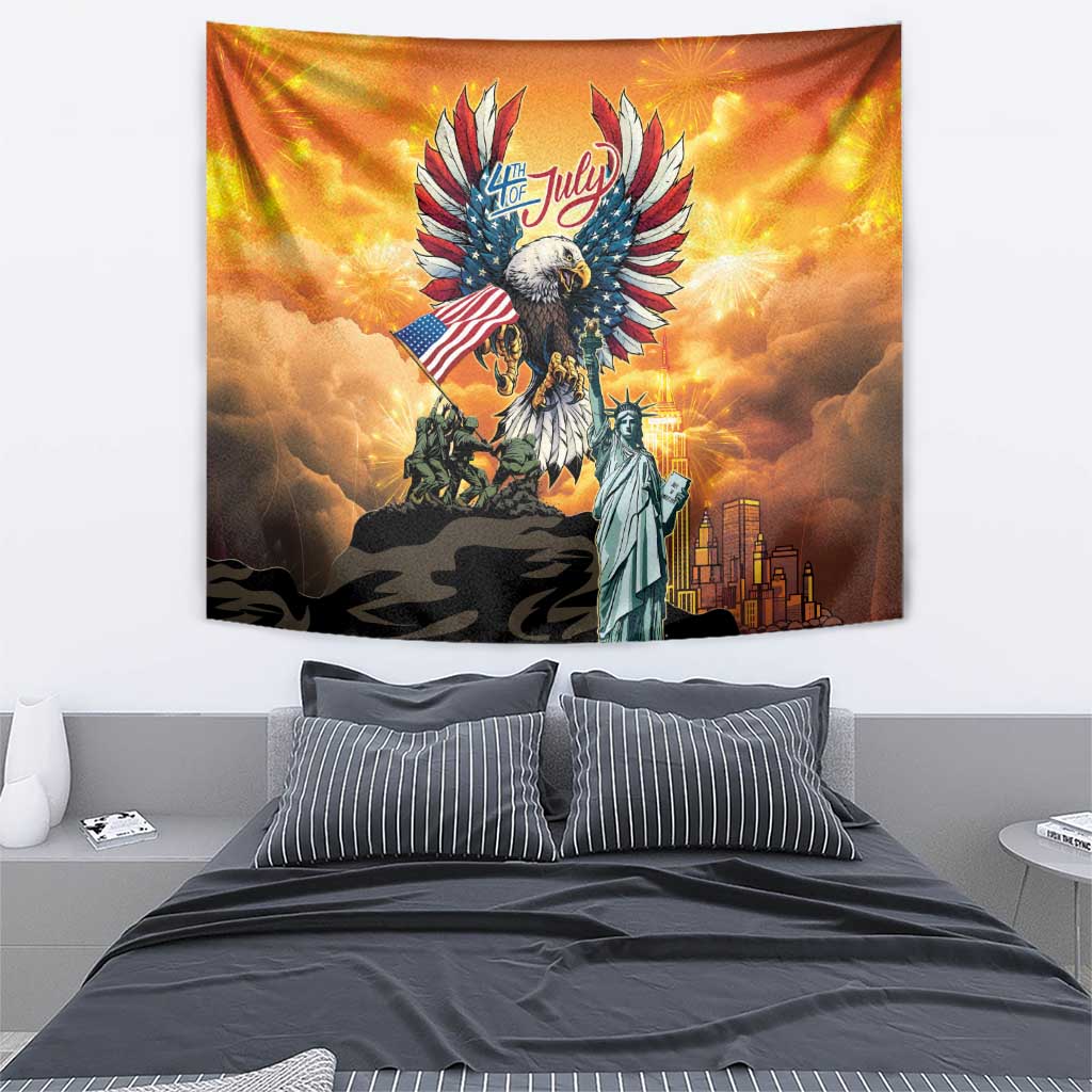 United States Fourth Of July Tapestry Happy Independence Day