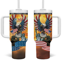 United States Fourth Of July Tumbler With Handle Happy Independence Day