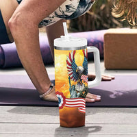 United States Fourth Of July Tumbler With Handle Happy Independence Day