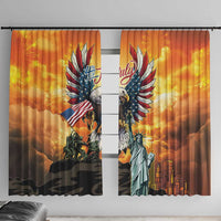 United States Fourth Of July Window Curtain Happy Independence Day