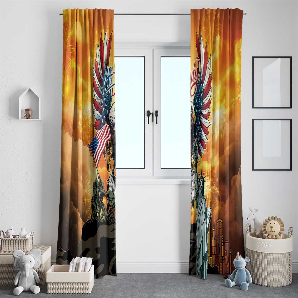 United States Fourth Of July Window Curtain Happy Independence Day