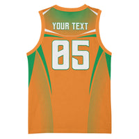 Custom Ivory Coast Football 2026 Basketball Jersey Go Les Elephants