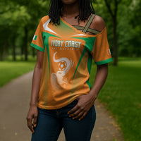 Custom Ivory Coast Football 2026 Cross Shoulder Shirt Go Les Elephants