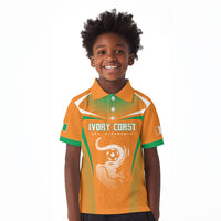 Custom Ivory Coast Football 2026 Kid Polo Shirt Go Les Elephants