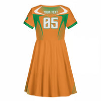 Custom Ivory Coast Football 2026 Kid Short Sleeve Dress Go Les Elephants