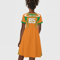 Custom Ivory Coast Football 2026 Kid Short Sleeve Dress Go Les Elephants
